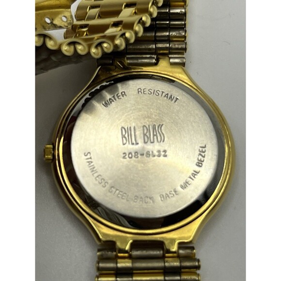 Vintage Bill Blass Watch Womens Gold Tone Diamond Quartz Working 208-6L32 main image 6